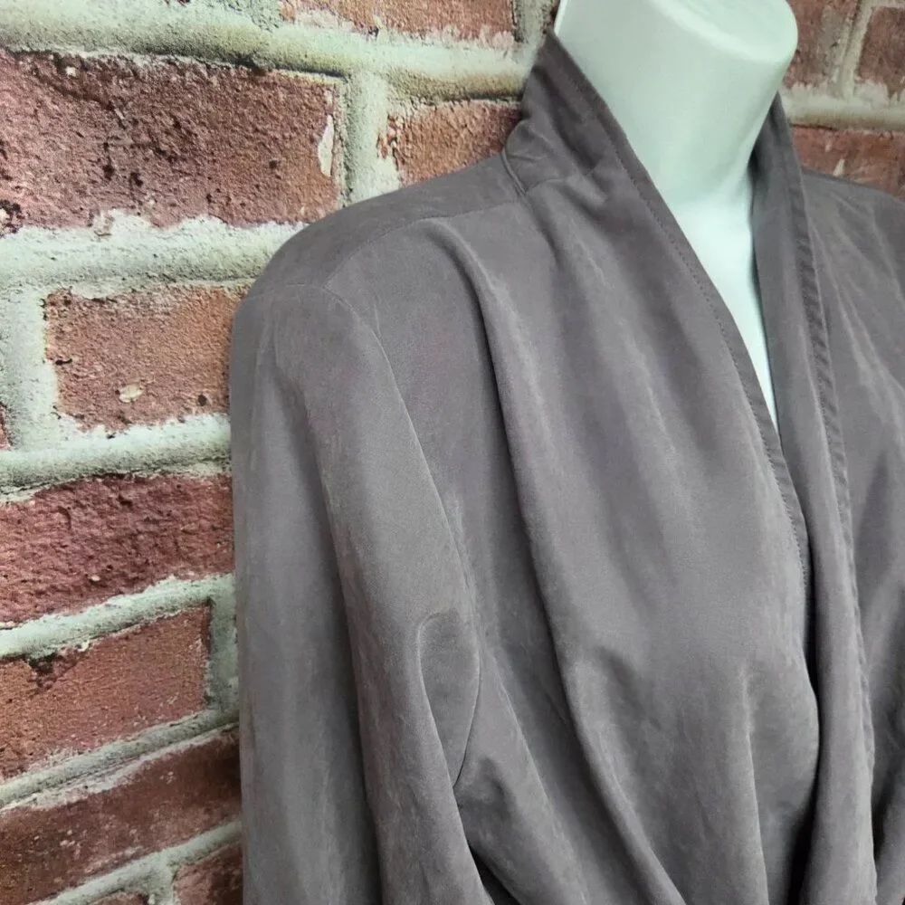 Maurices‎ Gray Drape-Style Open Front Jacket – Women’s Medium - Picture 4 of 7